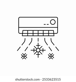 air conditioner icon sign vector