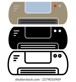Air Conditioner Icon, simple flat style, logo sign symbol vector illustration pictogram, isolated on white for mobile app