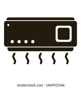 Air conditioner icon. Simple illustration of air conditioner vector icon for web design isolated on white background