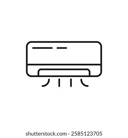 Air Conditioner icon. simple thin line vector icon