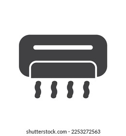 air conditioner icon solid style