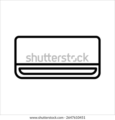 Air Conditioner Icon Symbol isolated white background. vector illustration. color editable.