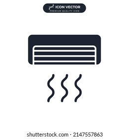 Air Conditioner icon symbol template for graphic and web design collection logo vector illustration