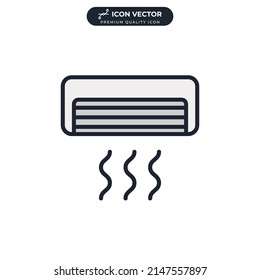 Air Conditioner icon symbol template for graphic and web design collection logo vector illustration