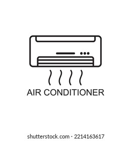 icono de aire acondicionado, icono de temperatura