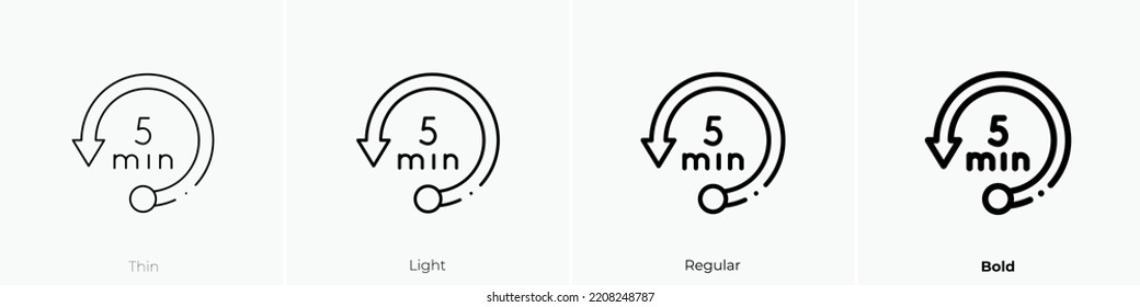 air conditioner icon. Thin, Light Regular And Bold style design isolated on white background