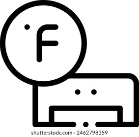 air conditioner icon. Thin Linear Style Design Isolated On White Background