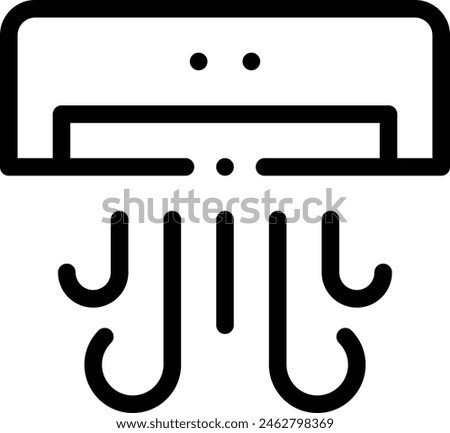 air conditioner icon. Thin Linear Style Design Isolated On White Background
