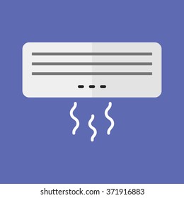 Air Conditioner icon in trendy flat style. Good for use and edit.