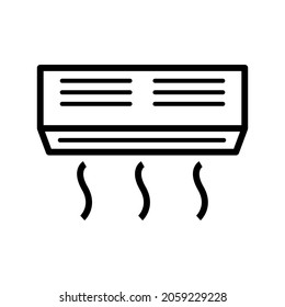 Air conditioner icon in trendy vector design illustration 
