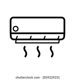Air conditioner icon in trendy vector design illustration 