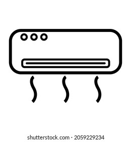 Air conditioner icon in trendy vector design illustration 