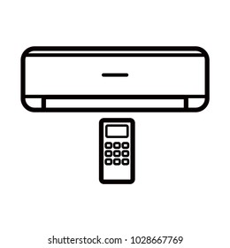 air conditioner icon vector