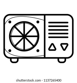 air conditioner icon vector