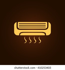 Air conditioner icon vector
