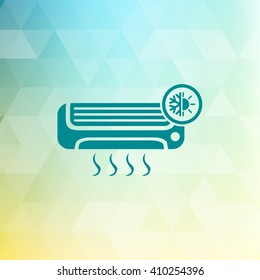 Air conditioner icon vector