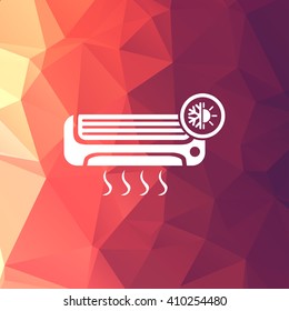 Air conditioner icon vector