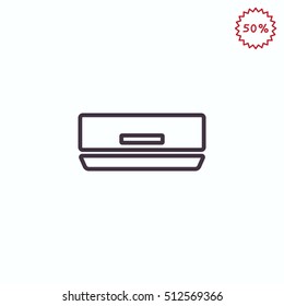  Air conditioner Icon Vector.