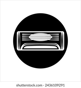 Icono del acondicionador de aire, ilustración vectorial de aire acondicionado