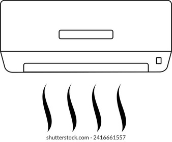 Activo vectorial de icono del acondicionador de aire