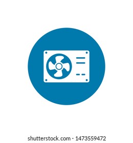 air conditioner icon vector button logo symbol concept.