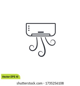 icono de acondicionador de aire elemento de diseño vectorial eps 10