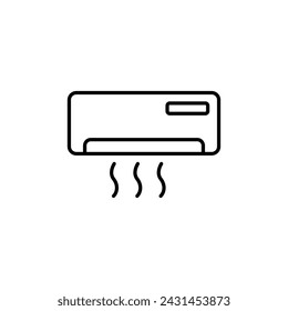 Klimagerät-Symbol-Vektor-Design-Vorlagen einfach und modern