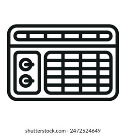 Air conditioner icon vector design templates simple and modern
