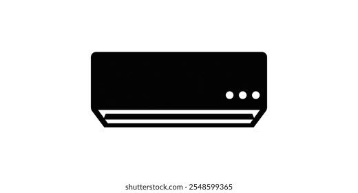 Modelo de design de vetor de ícone de ar condicionado.