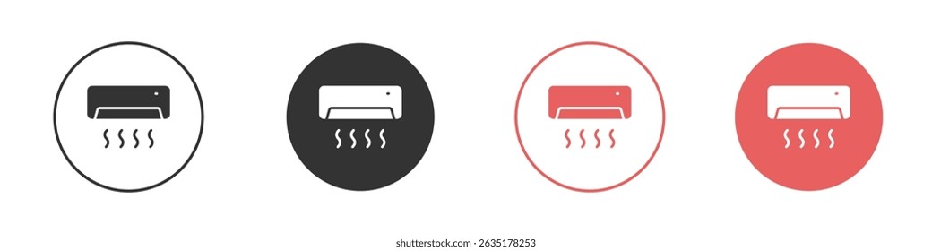 Air conditioner icon vector design template simple and clean style