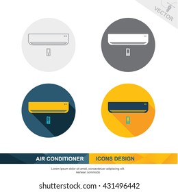 AIR CONDITIONER icon vector design