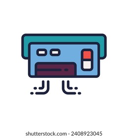 air conditioner icon. vector filled color icon for your website, mobile, presentation, and logo design.