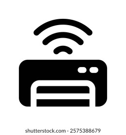 air conditioner icon. vector glyph icon for your website, mobile, presentation, and logo design.
