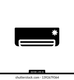 Air Conditioner Icon Vector Illustration Logo Template
