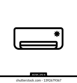 Air Conditioner Icon Vector Illustration Logo Template
