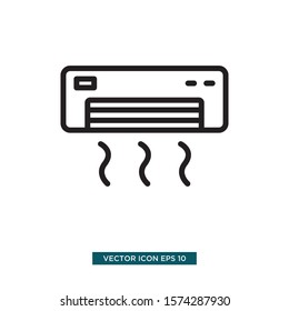 air conditioner icon vector illustration template