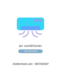 air conditioner icon vector illustration. air conditioner icon flat design.