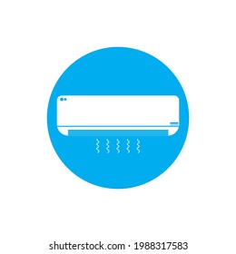 air conditioner icon vector illustration template design