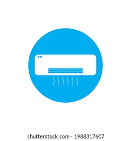diseño de la plantilla de ilustración del vector del icono de aire acondicionado