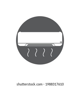 air conditioner icon vector illustration template design