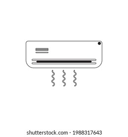 diseño de la plantilla de ilustración del vector del icono de aire acondicionado