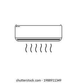 air conditioner icon vector illustration template design