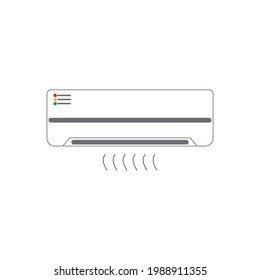 air conditioner icon vector illustration template design