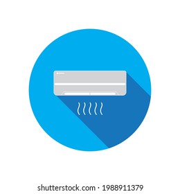 air conditioner icon vector illustration template design