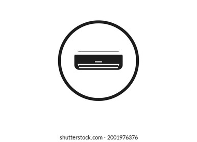 Icono del acondicionador de aire. Ilustración vectorial para concepto móvil y diseño web.