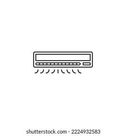 Ilustración Del Vector De Icono Del Aire Acondicionado Eps10