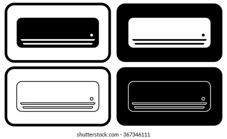 Air conditioner icon . Vector illustration