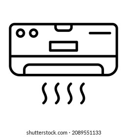 Air Conditioner icon vector image. Can also be used for web apps, mobile apps and print media.