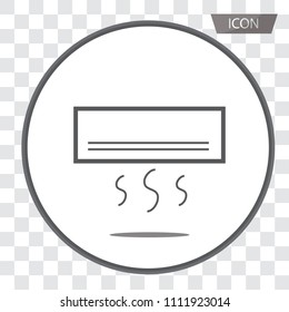 Air conditioner icon vector isolated on background.