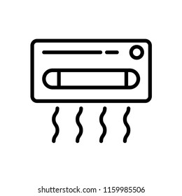 Air conditioner icon vector isolated on white background, Air conditioner transparent sign